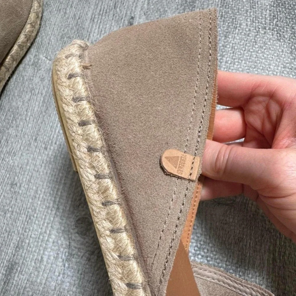Verbenas Leather Suede Espadrille Flats Slip‎ On Shoes Women's 9